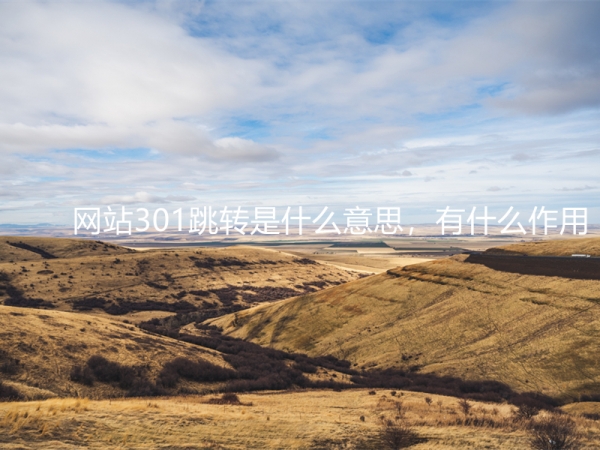 網(wǎng)站301跳轉(zhuǎn)是什么意思，有什么作用？